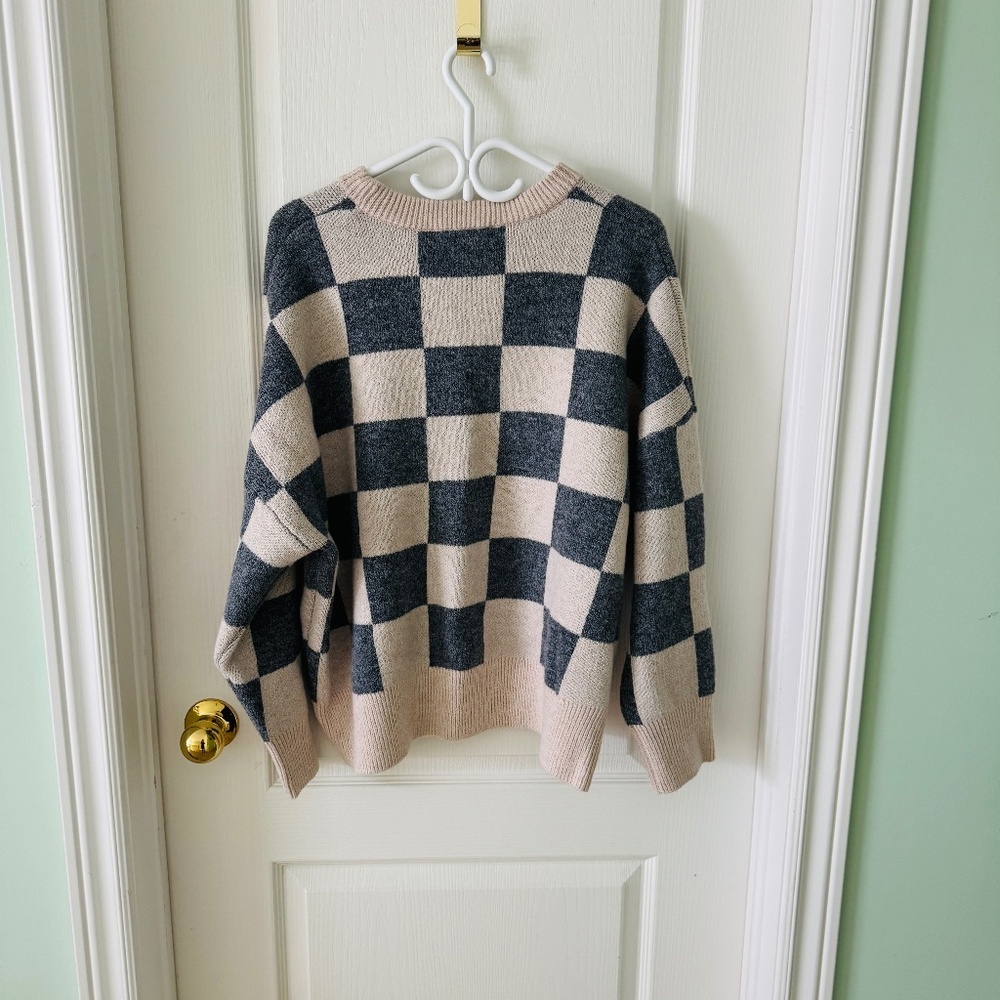 Oak + Fort - Checkered Sweater, Size XS, Brand New with Tags! - Picture 2 of 2